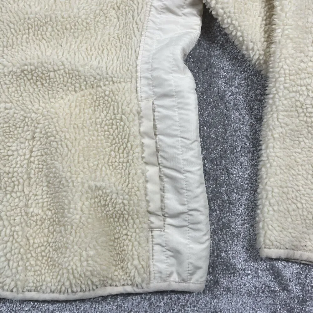 Lauren Ralph Lauren Active Jacket Womens Medium Teddy Zip Up Ivory *Description*